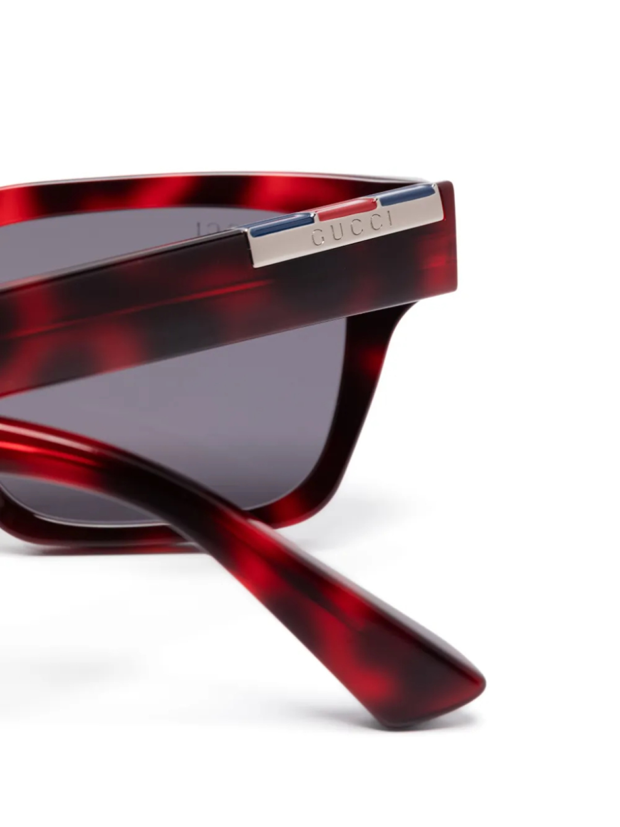 Солнцезащитные очки в квадратной оправе Gucci Eyewear, красный — фото 3