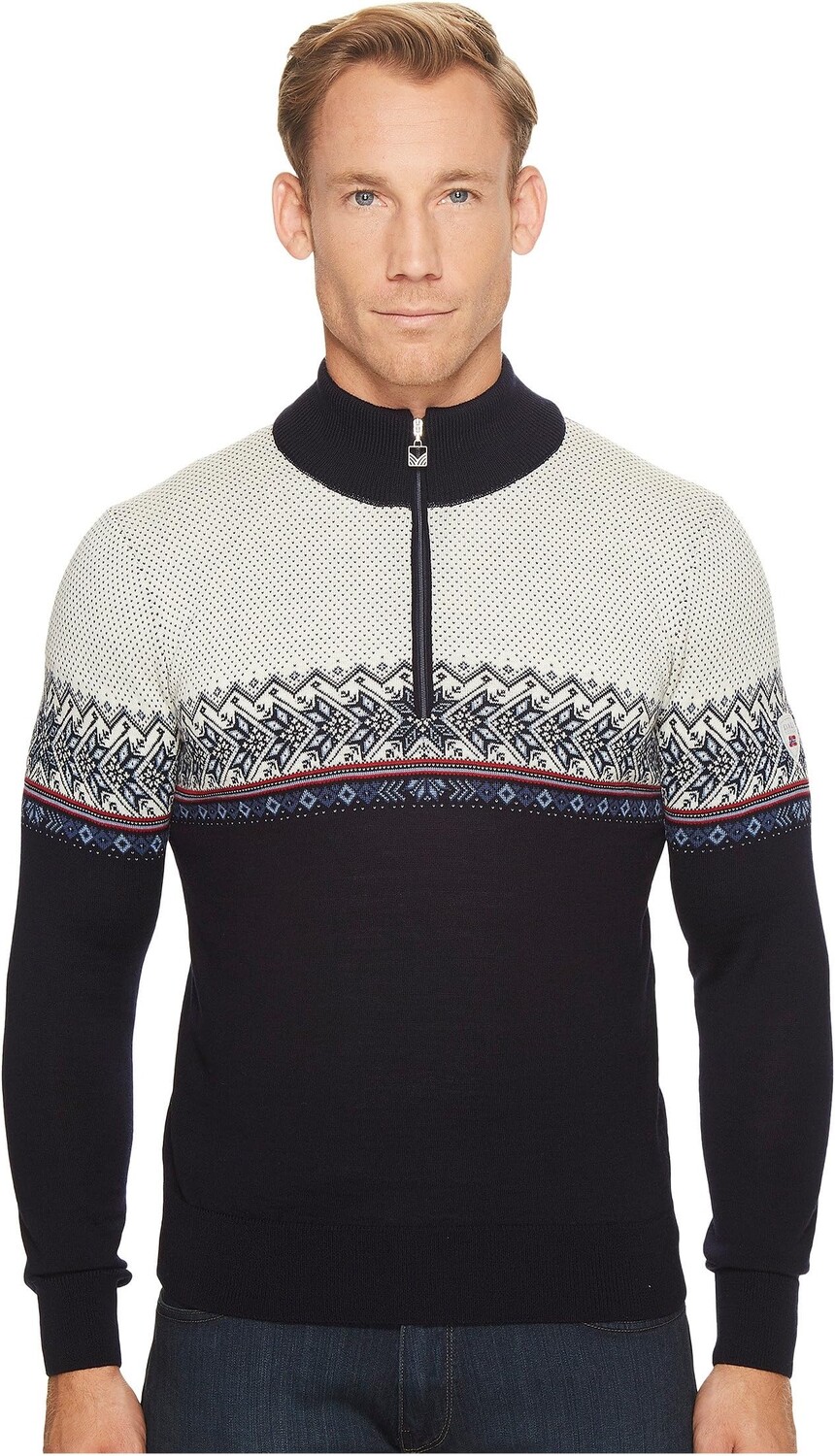 

Ховденский свитер Dale of Norway, цвет C-Navy/Blue Shadow/Indigo/Raspberry/Off-White
