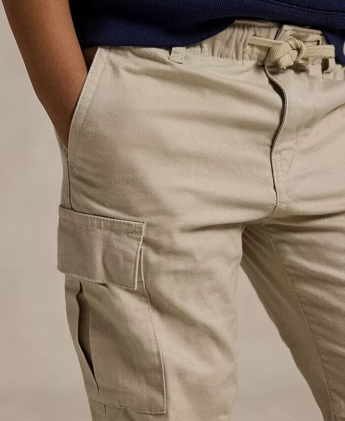 Брюки-карго стрейч-чинос для малышей и маленьких мальчиков Polo Ralph Lauren, синий — фото 3