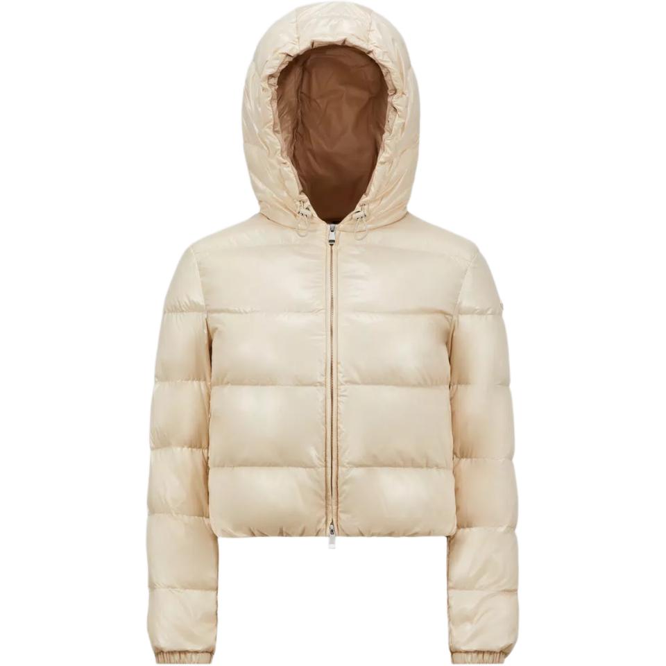 

Moncler Куртка с капюшоном и нашивкой с логотипом, Light Umber