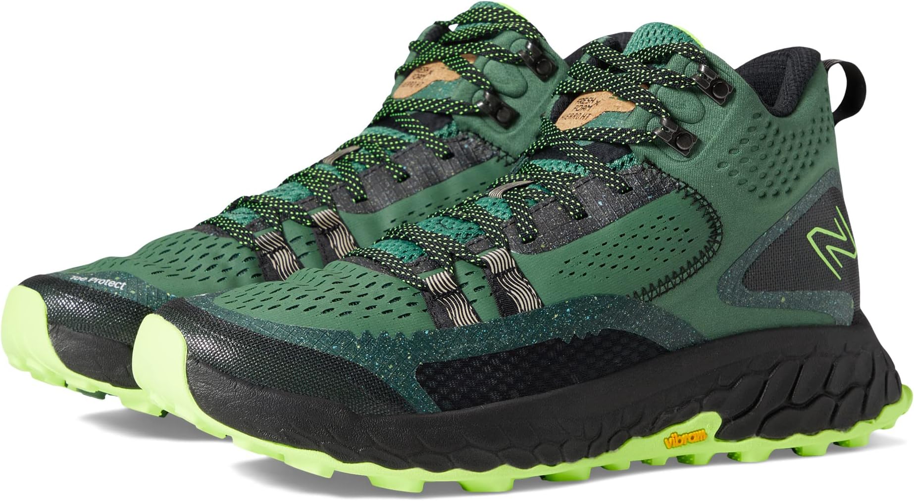 

Кроссовки New Balance Fresh Foam X Hierro Mid, цвет Jade/Pixel Green