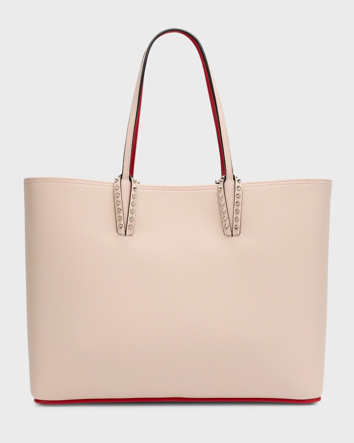

Сумка-тоут Cabata из зерненой кожи Christian Louboutin, цвет Leche