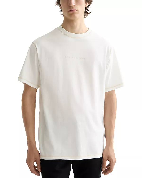 

Футболка с коротким рукавом и логотипом Scotch & Soda, белый