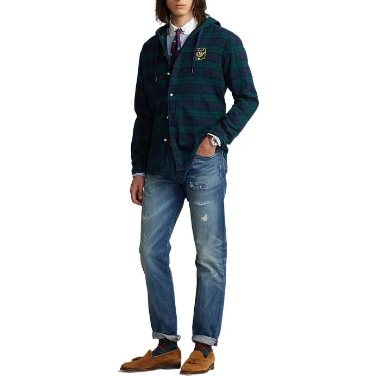 Polo Ralph Lauren Рубашка мужская зеленая — фото 4