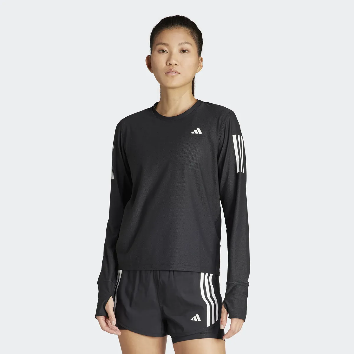 

Футболка для бега adidas Performance "OTR B LS", черный