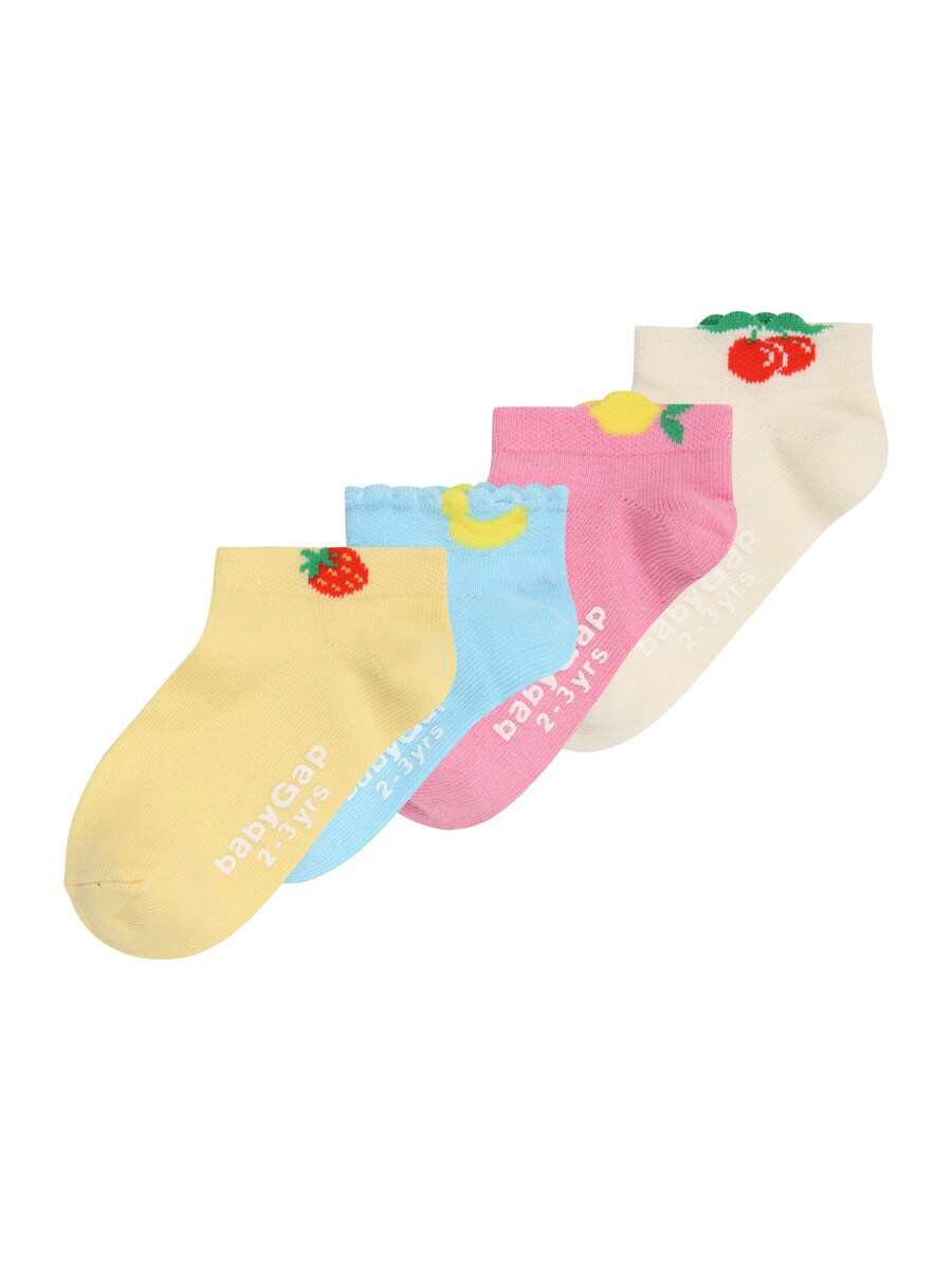 

Носки GAP, цвет Ecru/Aqua/Yellow/Pink