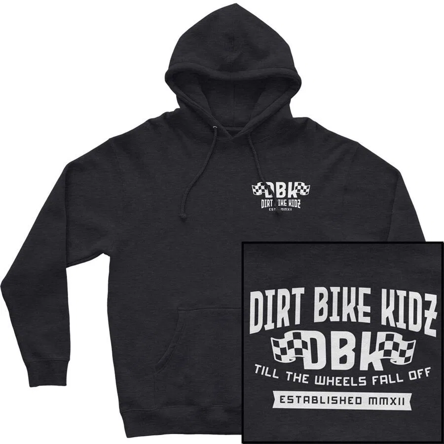 Худи «Молодость до конца» Dirt Bike Kidz, Charcoal