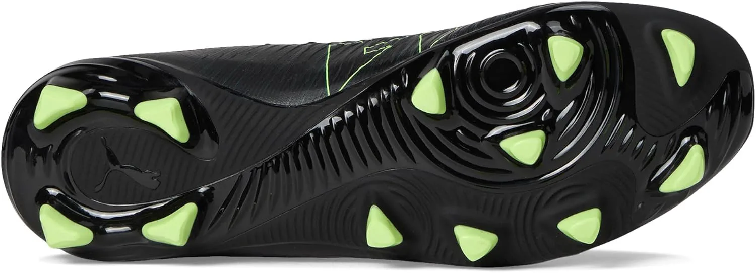 Мужские футбольные бутсы Puma Future Play Firm Ground, искусственная поверхность, черный/зеленый — фото 3