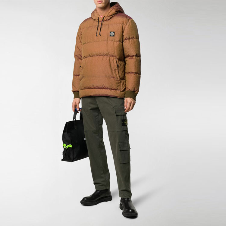 Брюки мужские Stone Island с нашивкой логотипа, зеленый — фото 3