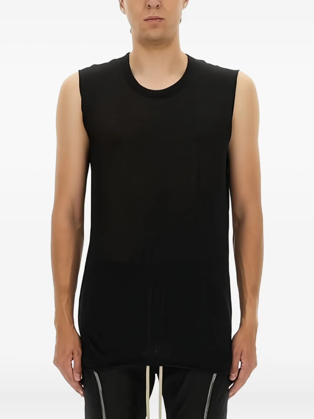 

Топ с круглым вырезом Rick Owens, черный
