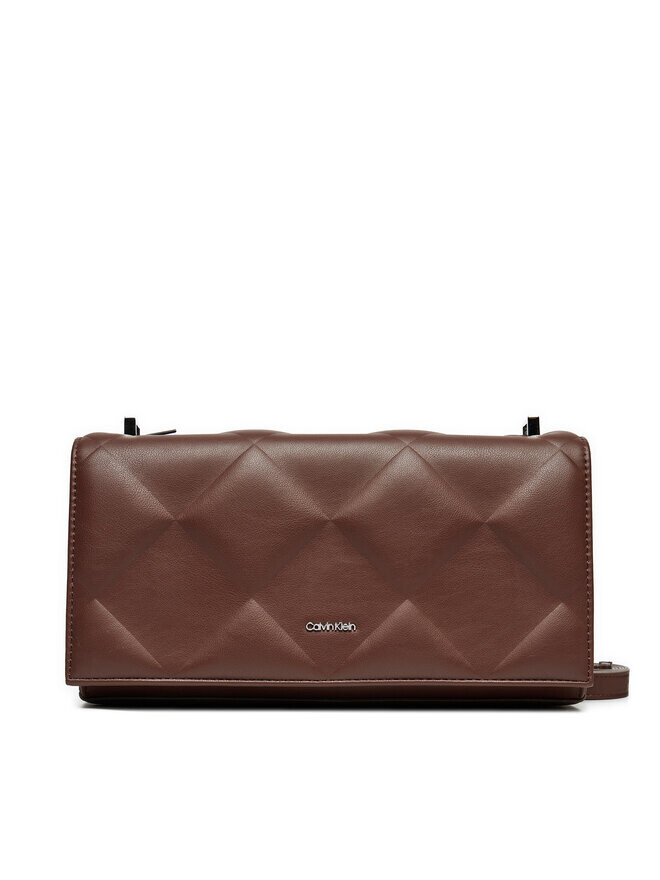 

Наплечная сумка Calvin Klein Diamon Quilt Conv K60K612905, коричневый
