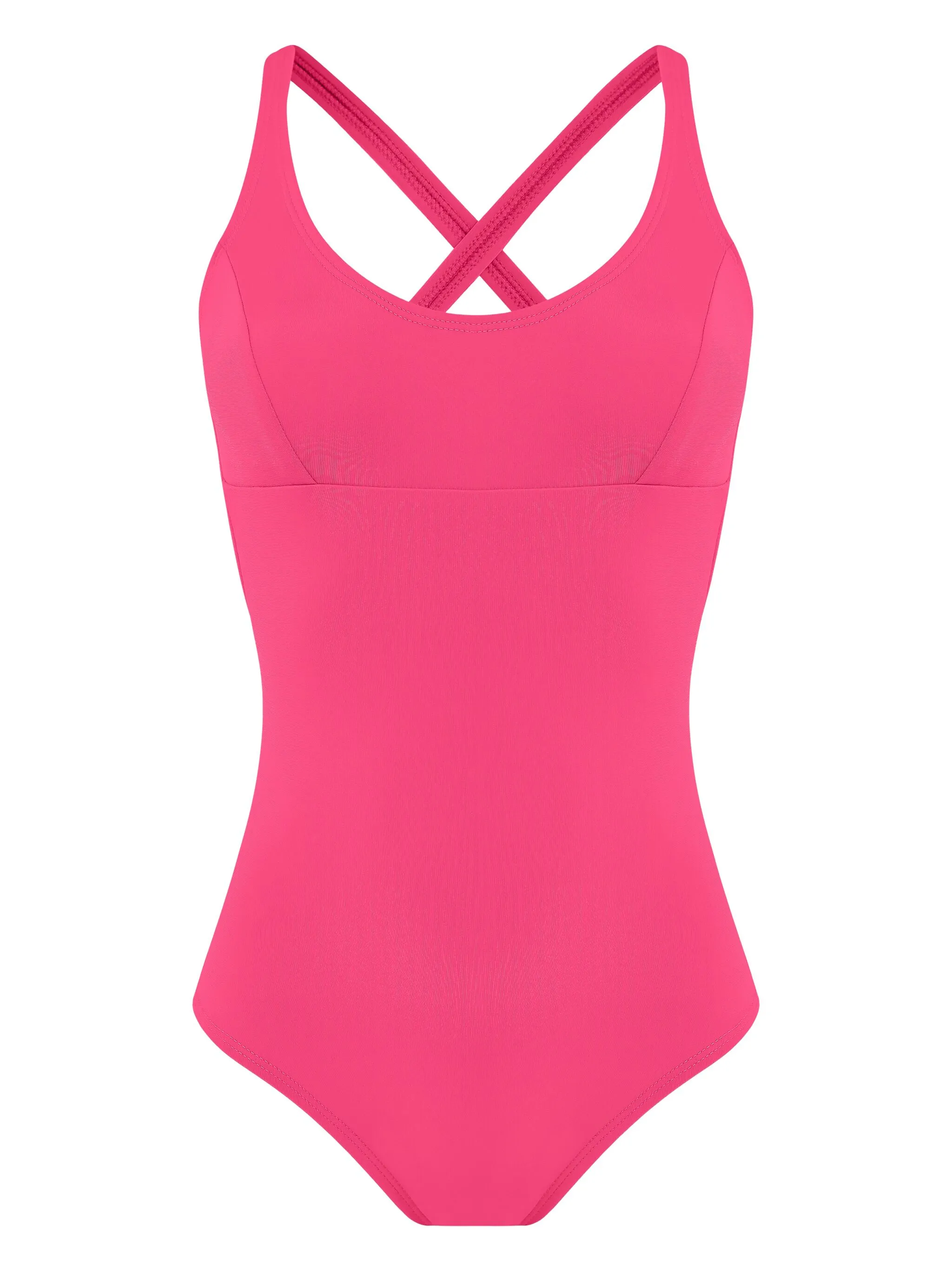 

Купальник с перекрестными бретелями Amir Slama, розовый