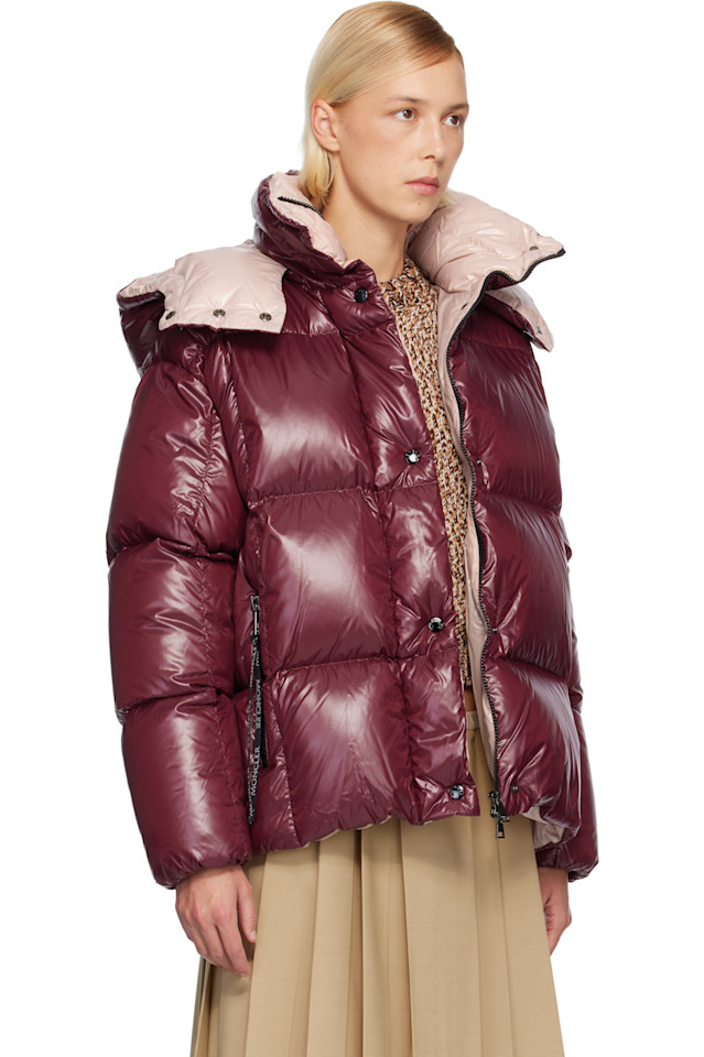 Moncler Розовая короткая пуховая куртка с капюшоном «Парана» — фото 2