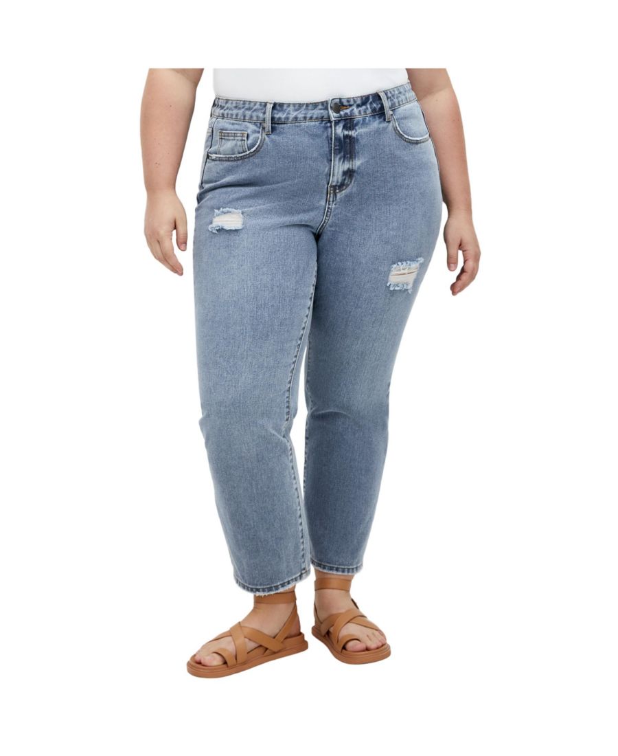 

Укороченные джинсы Harley Adelyn больших размеров CITY CHIC, Light wash