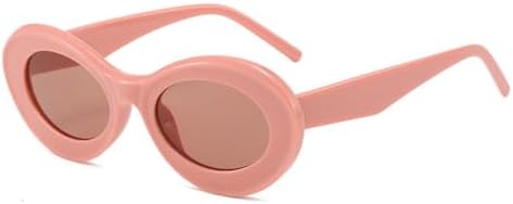 

Овальные солнцезащитные очки 2027 года для женщин, модные зеленые и фиолетовые оттенки, защита от ультрафиолета UV400, мужские солнцезащитные очки MTZJH, Pink Pink Tea