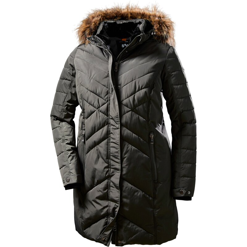 

Mantel wmn quilted prk d Stoy, серый