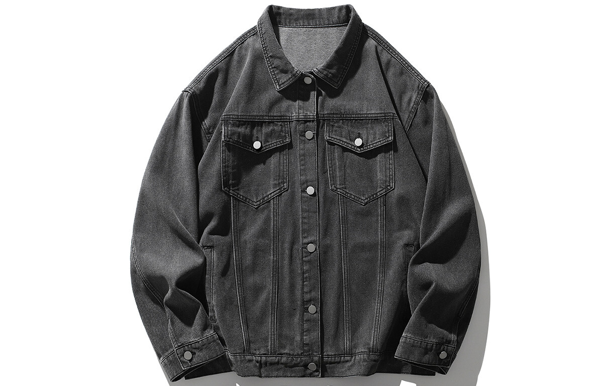 

Джинсовая куртка унисекс Poshbrain, Промытая желтая грязь