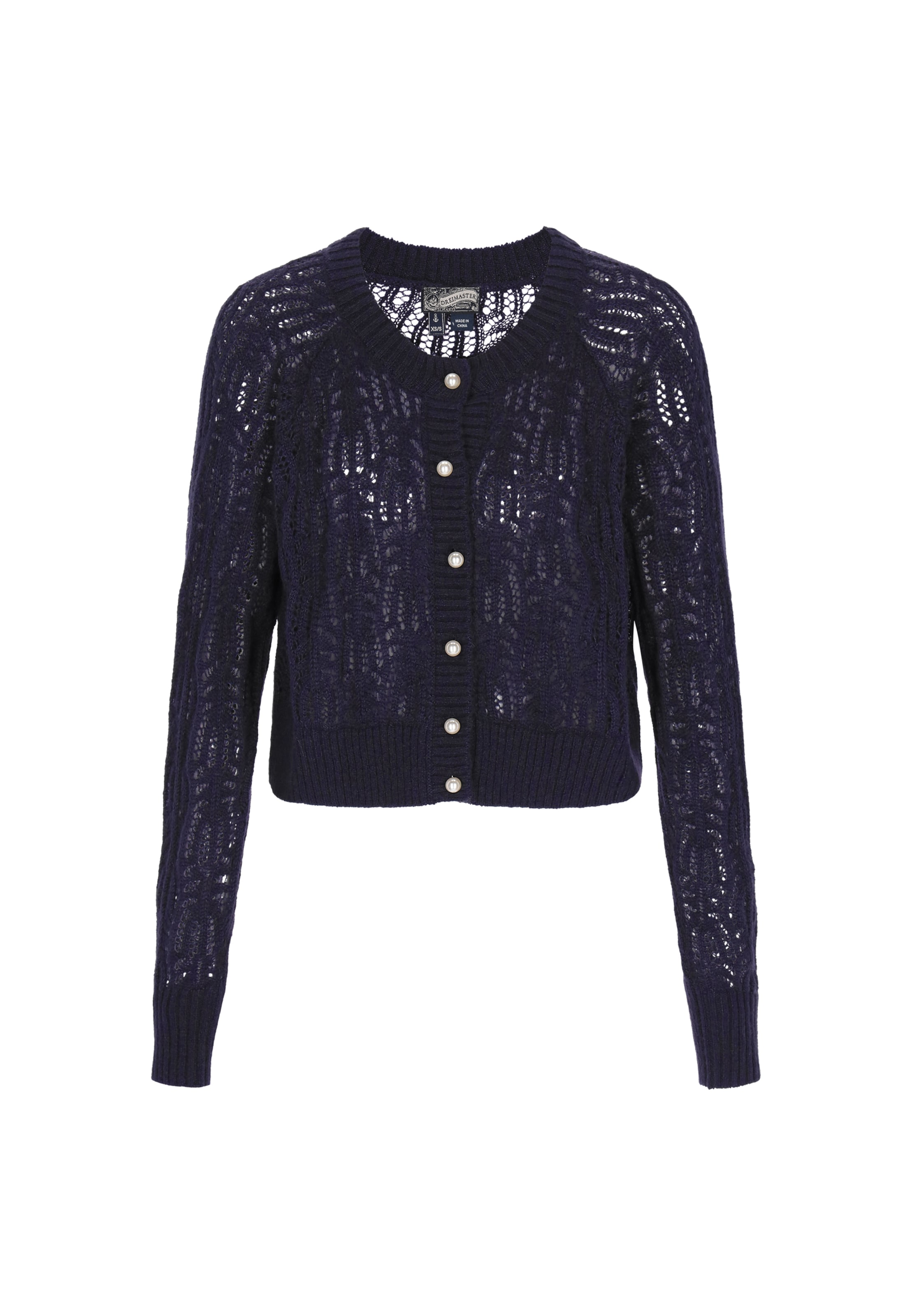 

DreiMaster Vintage Кардиган 'Vintage' вязаный в цвете Navy