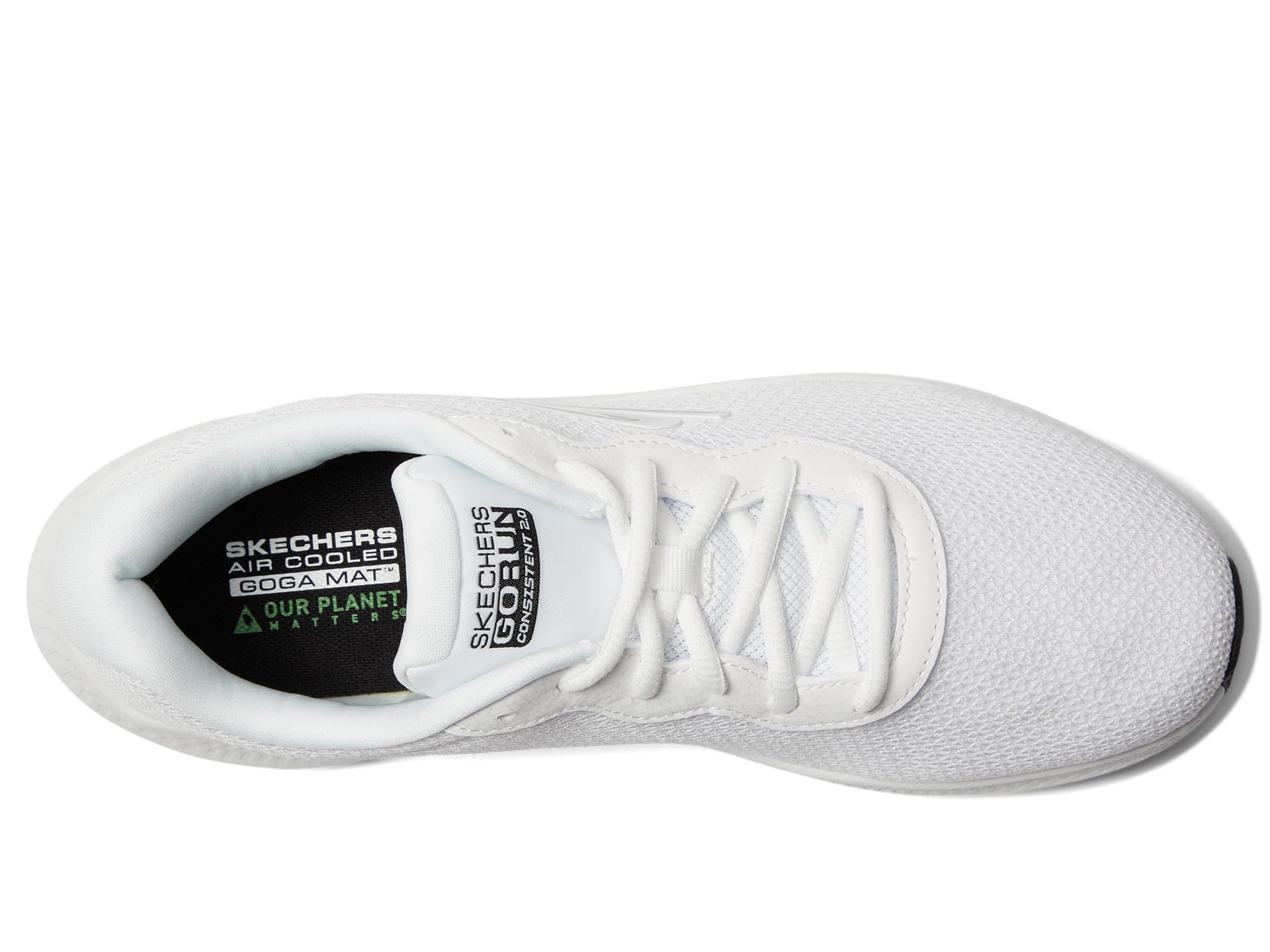 Кроссовки SKECHERS Go Run Consistent 2.0 Engaged, белый/черный — фото 2