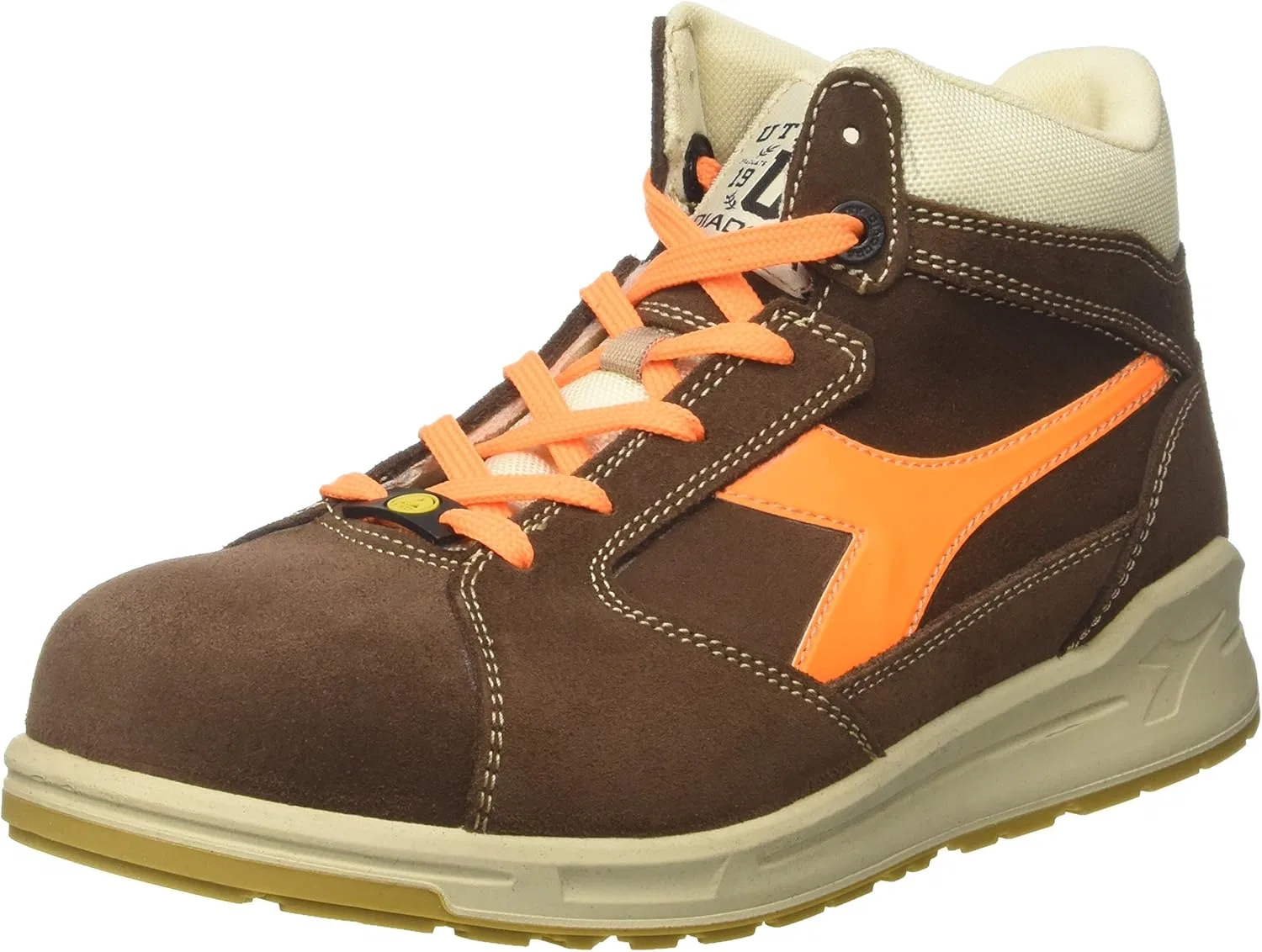 Рабочие кроссовки UTILITY DIADORA Unisex D-Jump Hi S3 ESD, коричневый