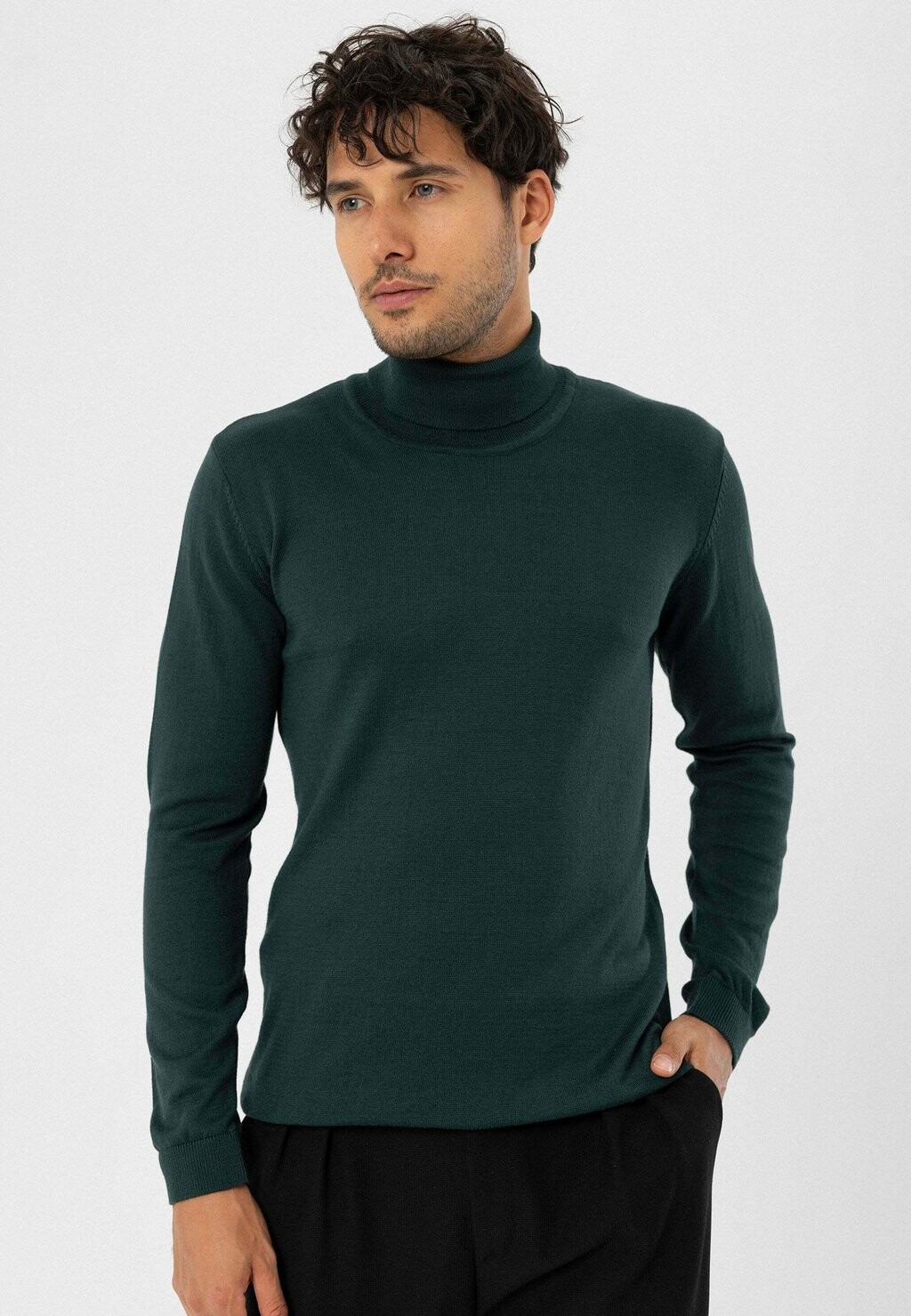 

Вязаный свитер BLEND ROLL NECK dandalo, цвет green