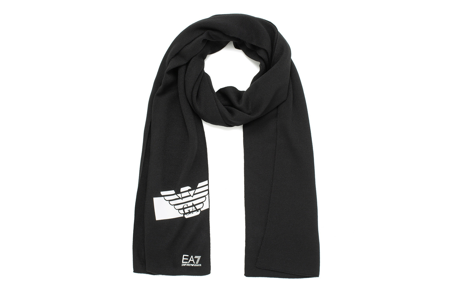 

EMPORIO ARMANI Вязаный шарф унисекс, Black
