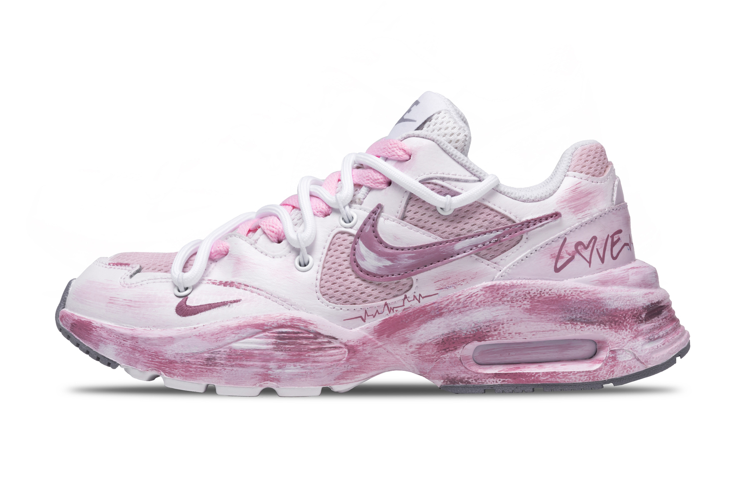 

Nike Женские кроссовки Air Max Fusion для бега с низким верхом, устойчивые к истиранию, розовые