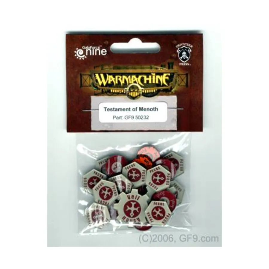 

Завещание Менота, Warmachine - Warcaster Token Sets - Protectorate of Menoth (Gale Force Nine)