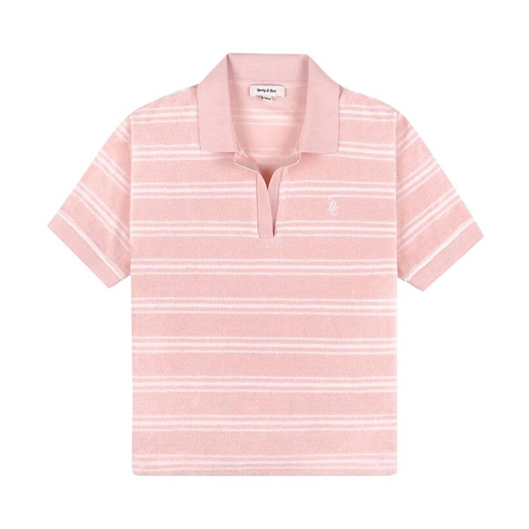 

Поло Sporty & Rich SRC Terry Polo, Pink Dolphin Striped