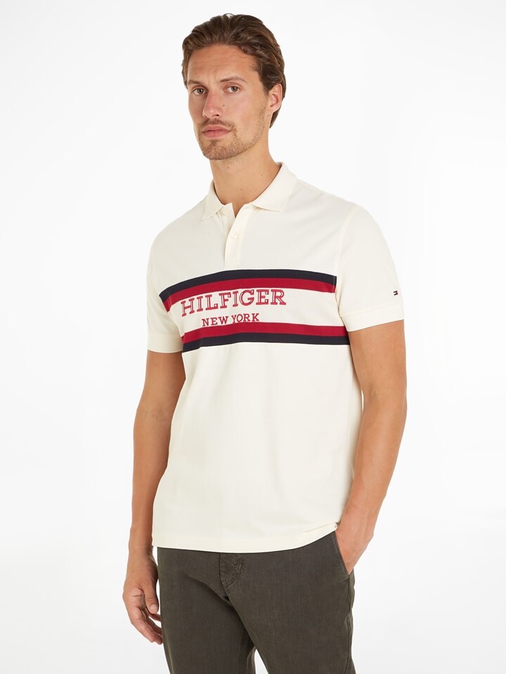 

Поло Tommy Hilfiger, кремовый