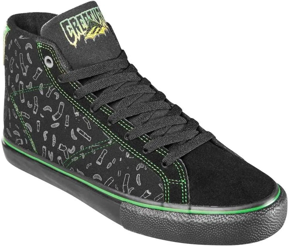 Мужские скейтбордистские кроссовки Emerica Omen Hi X Creature, Black — фото 3