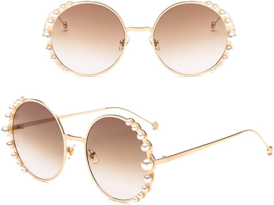 

Роскошные женские солнцезащитные очки с жемчужным блеском, металлическая оправа, круглые солнцезащитные очки, дизайнерские зеркальные очки с жемчужным блеском, защита от УФ-излучения UV400 generic, 2