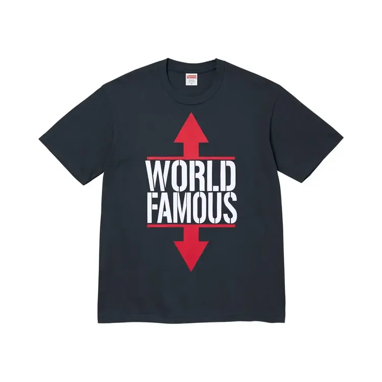 Футболка Supreme World Famous Tee 'Navy'