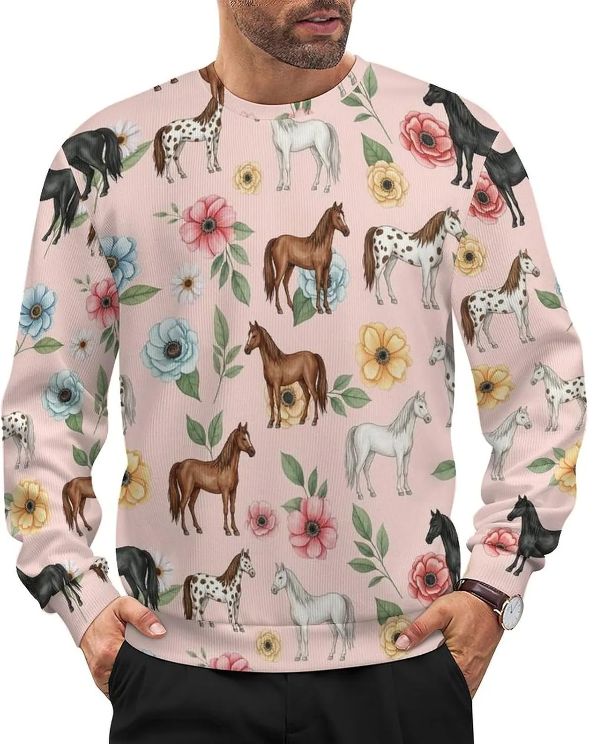 

Мужской легкий свитер с длинным рукавом ACCXECTGGV