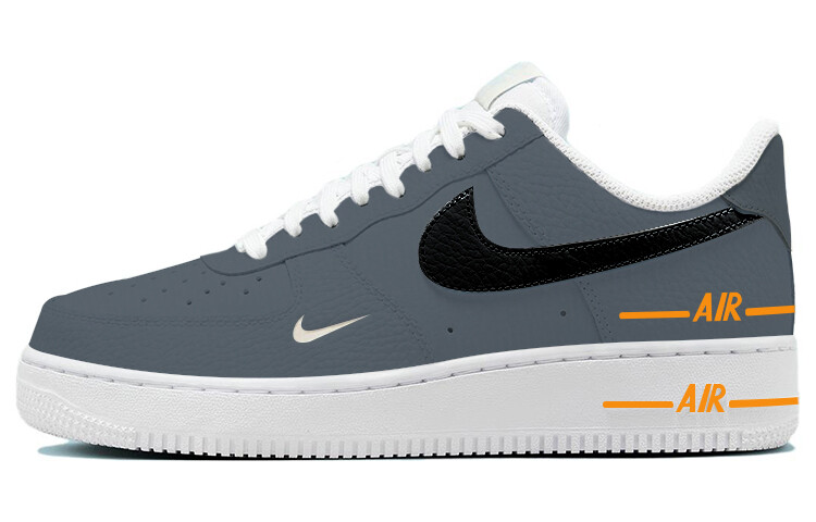 

Кроссовки Nike Air Force 1 Skateboarding Shoes Women's Low-top Grey/black, серый/черный