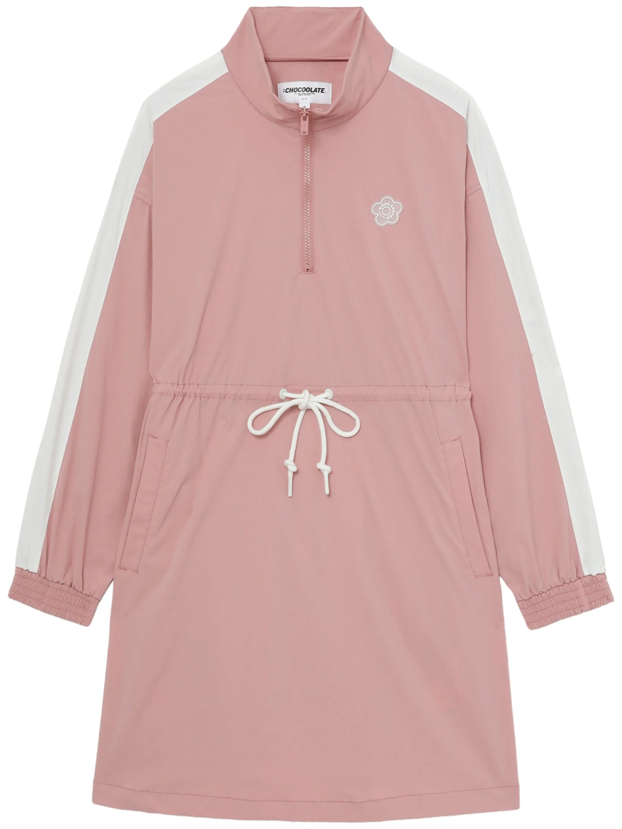 

Платье с кулиской и логотипом Chocoolate, розовый