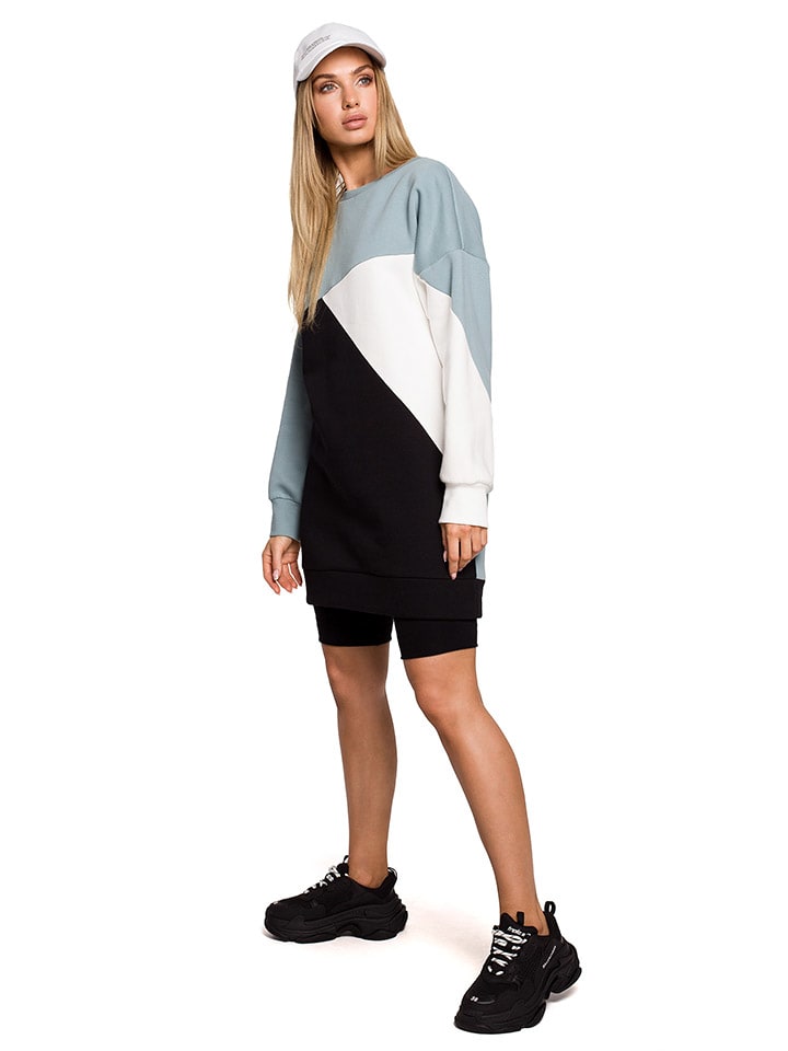 

Толстовка made of emotion Sweatshirt, цвет Schwarz/Hellblau/Weiß