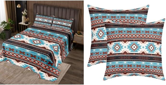 

Комплект одеял Erosebridal Aztec + набор из 2 декоративных наволочек