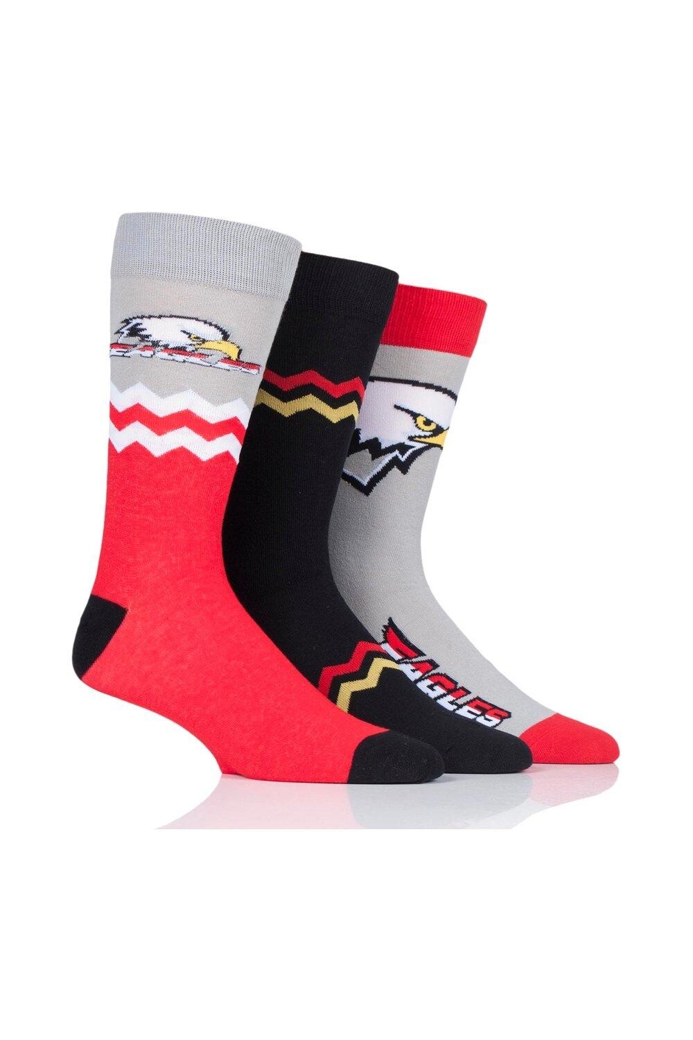 

3 пары новых хлопковых носков SOCKSHOP Wild Feet, серый