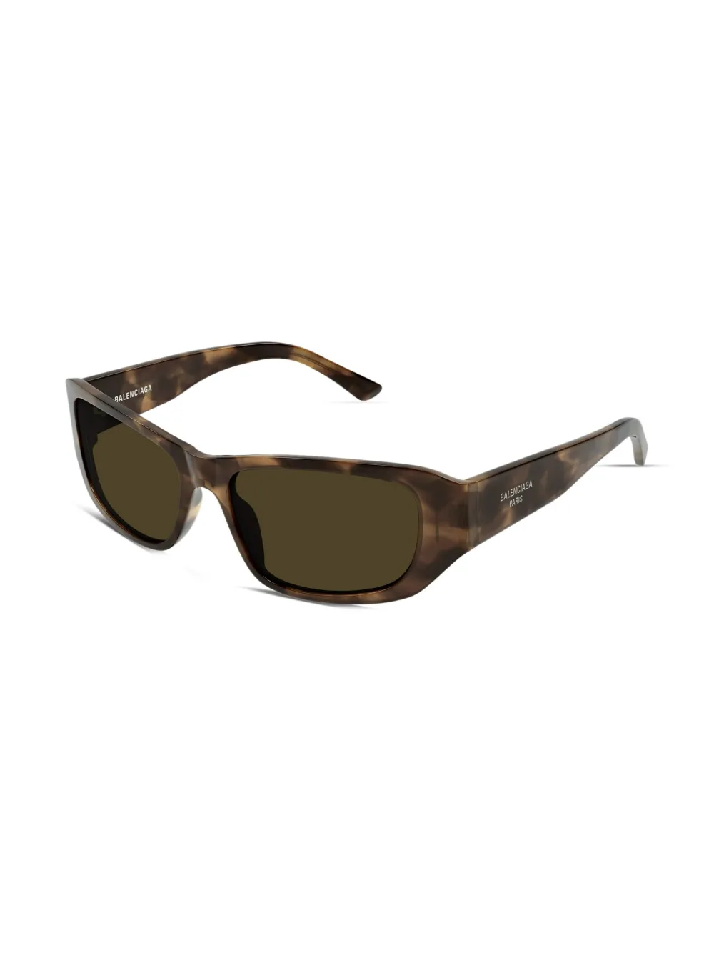 Солнцезащитные очки в прямоугольной оправе Balenciaga Eyewear, коричневый — фото 2