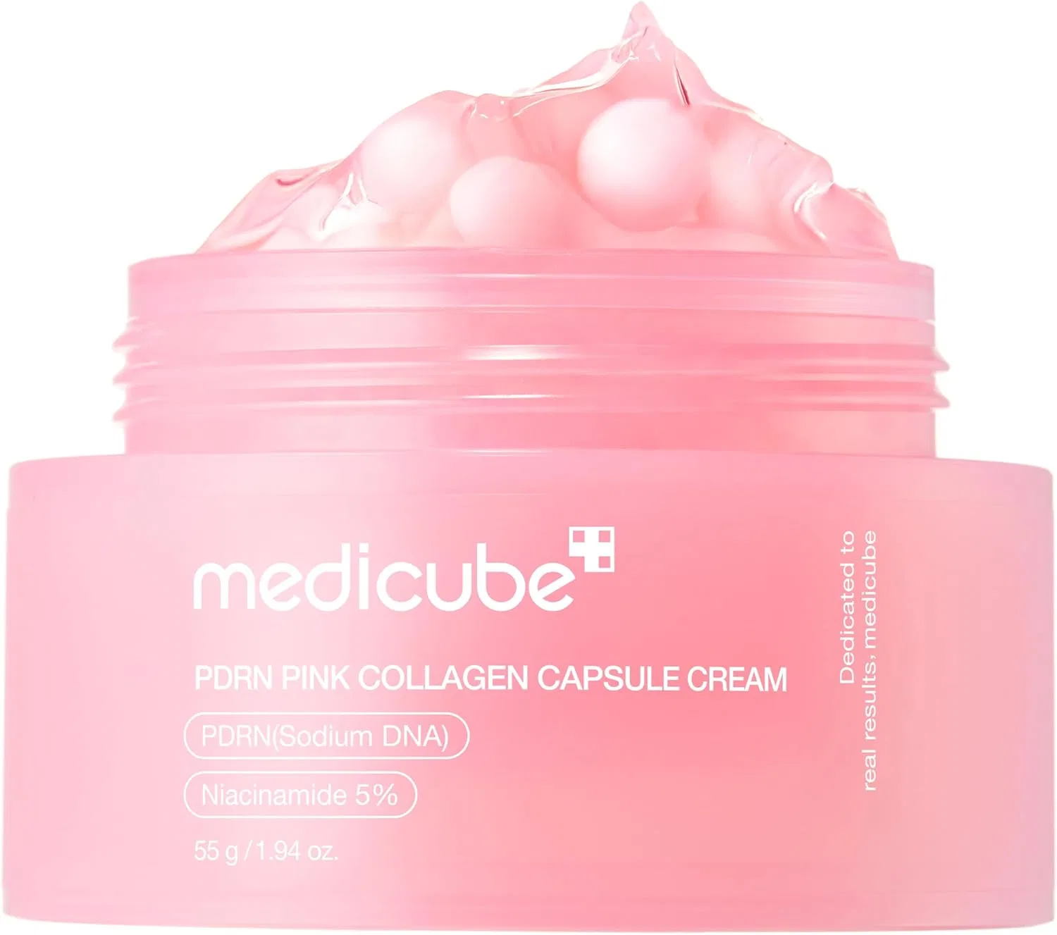 Укрепляющий капсульный крем для лица Medicube PDRN Pink Collagen Capsule Cream, 55 г