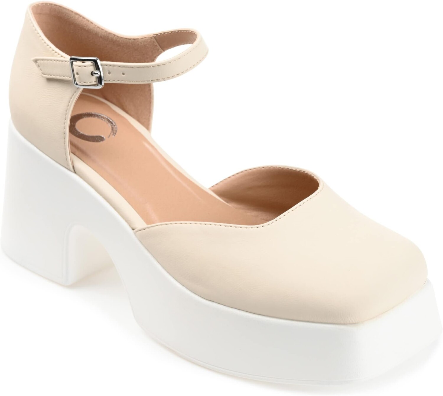 Туфли Journee Collection Lizaa Pump, цвет Bone