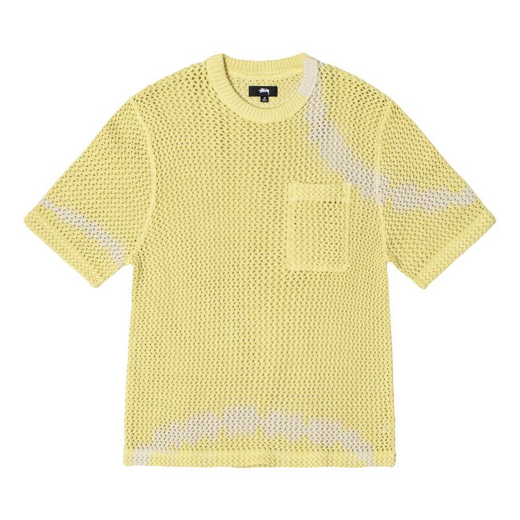 

Свитер Stussy ODyed Heavyweight Mesh Crew, Tie Dye Yellow