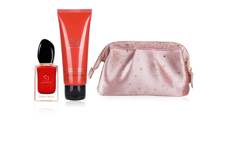 Набор для ухода за кожей amani classic perfume body lotion silk dumpling bag из 2 предметов с успокаивающим действием GIORGIO ARMANI — фото 4