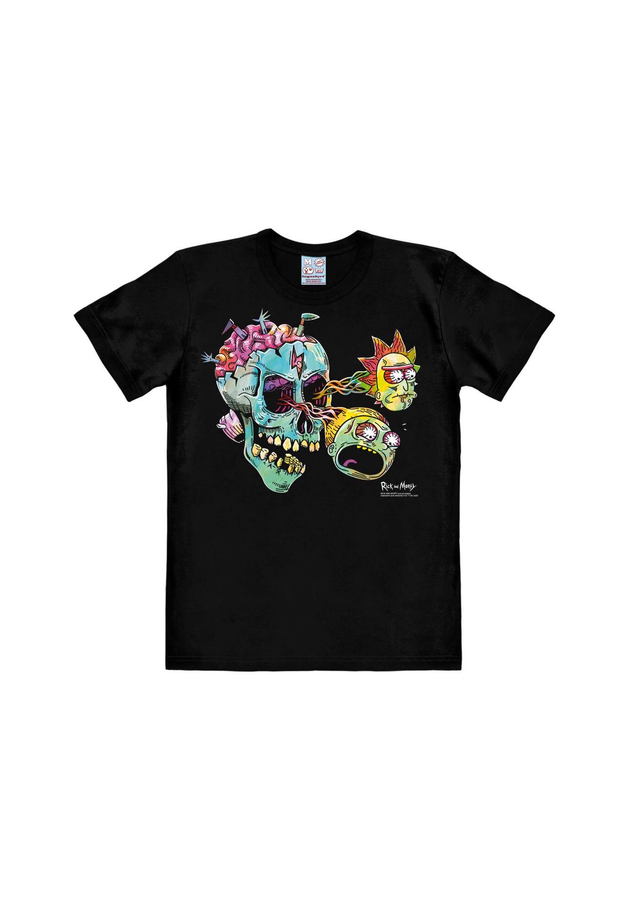 

Футболка Easyfit Рик и Морти - Глазное яблоко Череп LOGOSHIRT, черный