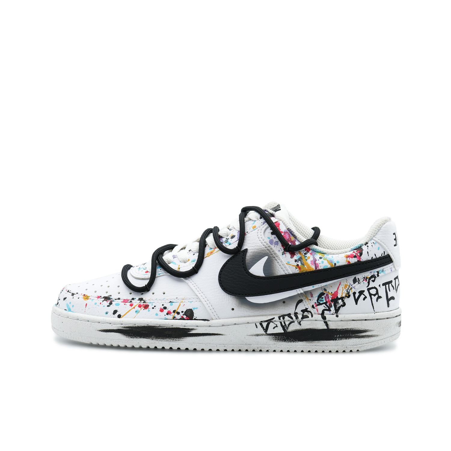 

Скейтбордные кеды Court Vision 1 унисекс с низким верхом, черный/белый Nike