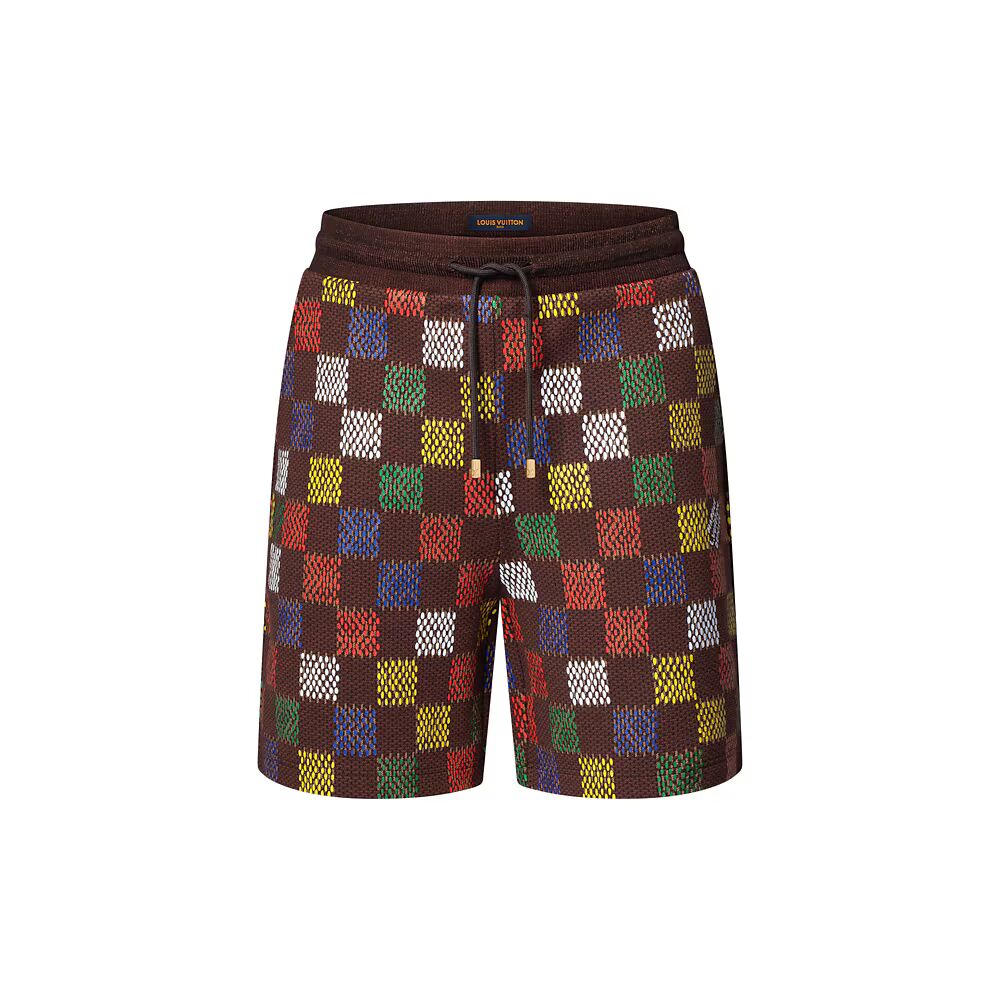 

Шорты из хлопкового джерси Jacquard Damier Louis Vuitton, мультиколор