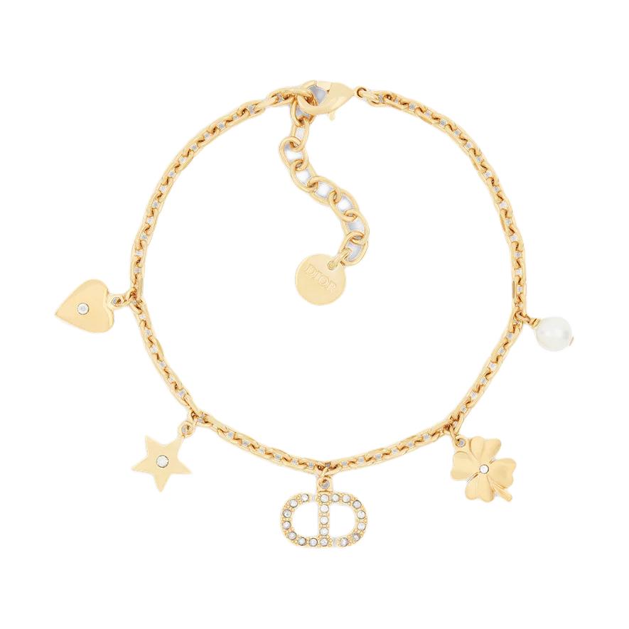 

DIOR Золотой металлический браслет для женщин