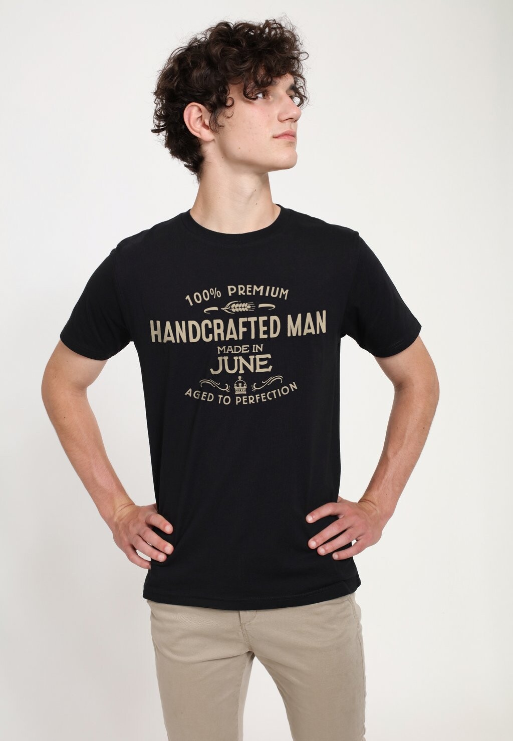 

Футболка с принтом MADE IN JUNE Henry Tiger, черный
