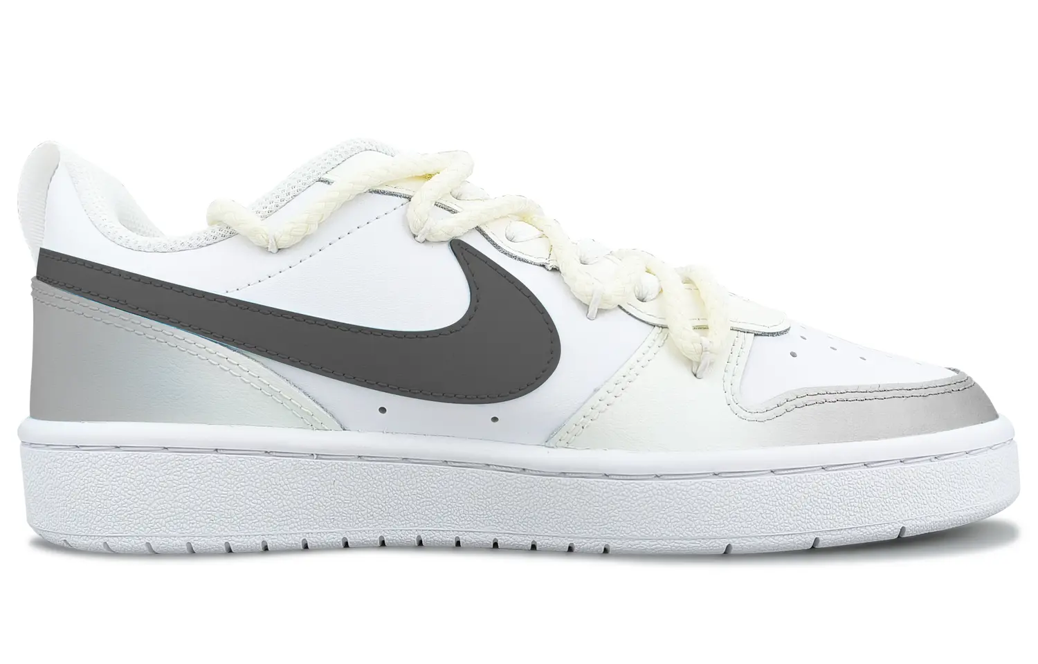

Кроссовки Nike Court Borough Skateboarding Shoes Women's Low-top Black/grey/white, черный/серый